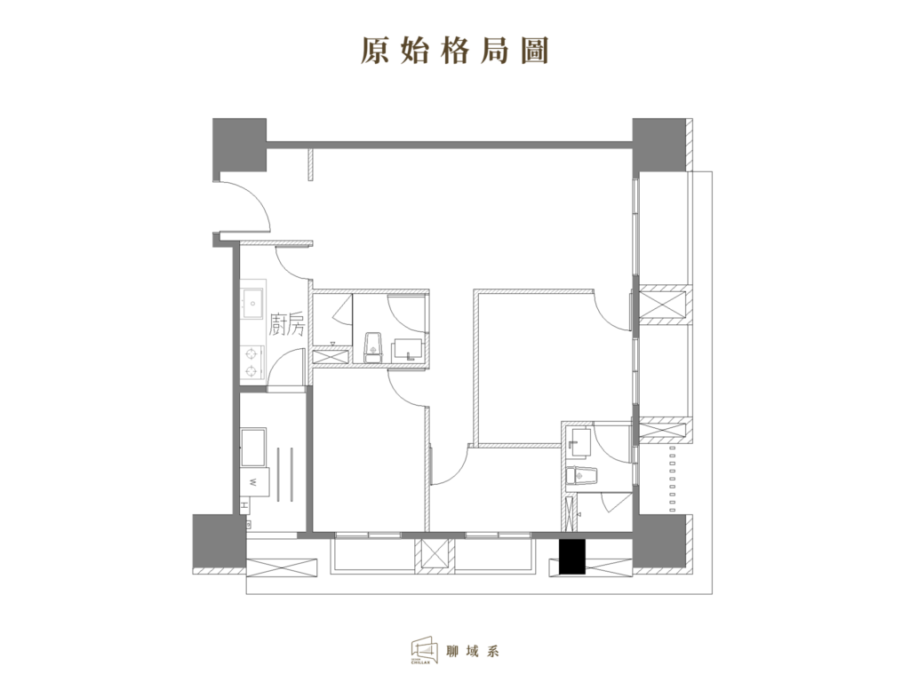 25坪_桃園青埔_威均峰澤_郭先生_預售屋客變_原始格局