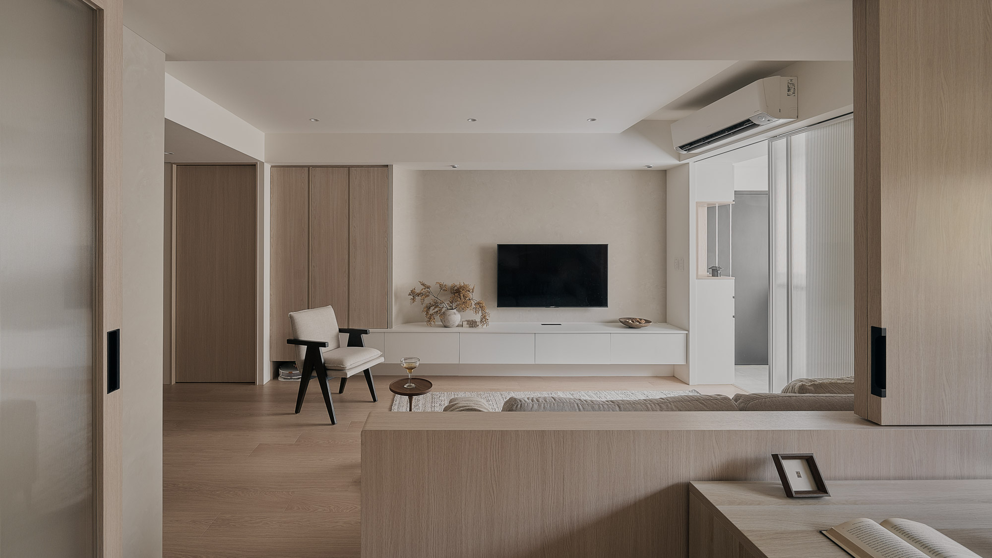 台北信義_富台國宅_日系_japandi_客廳+書房