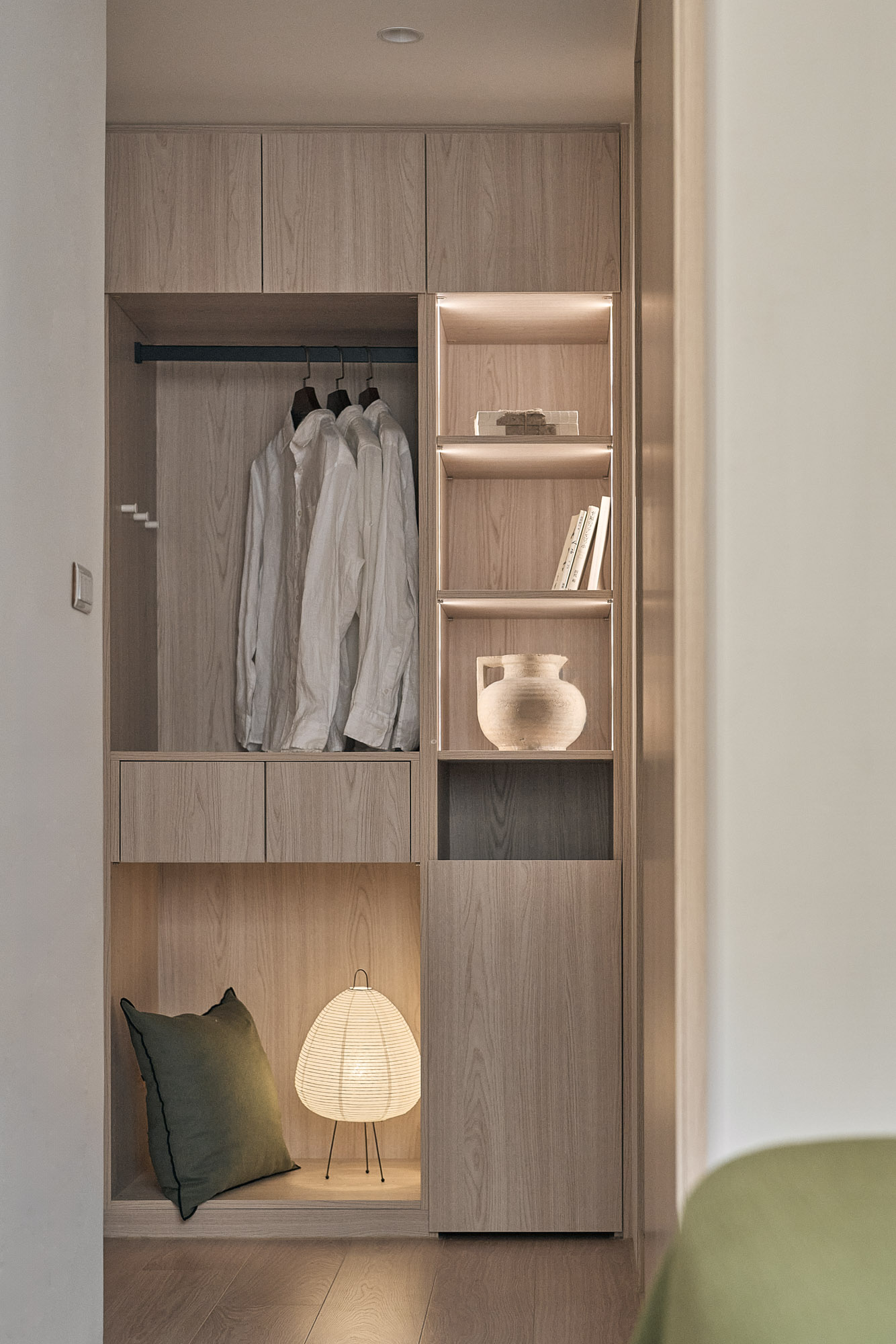 台北信義_富台國宅_日系_japandi_臥室衣櫃