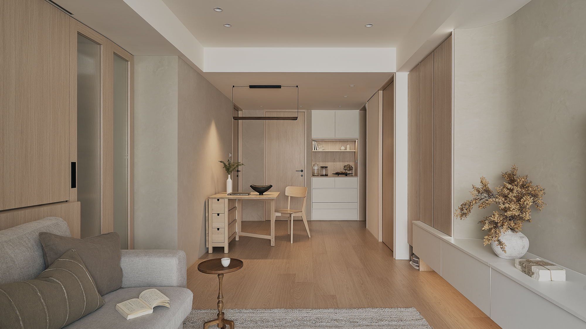 台北信義_富台國宅_日系_japandi_客餐廳