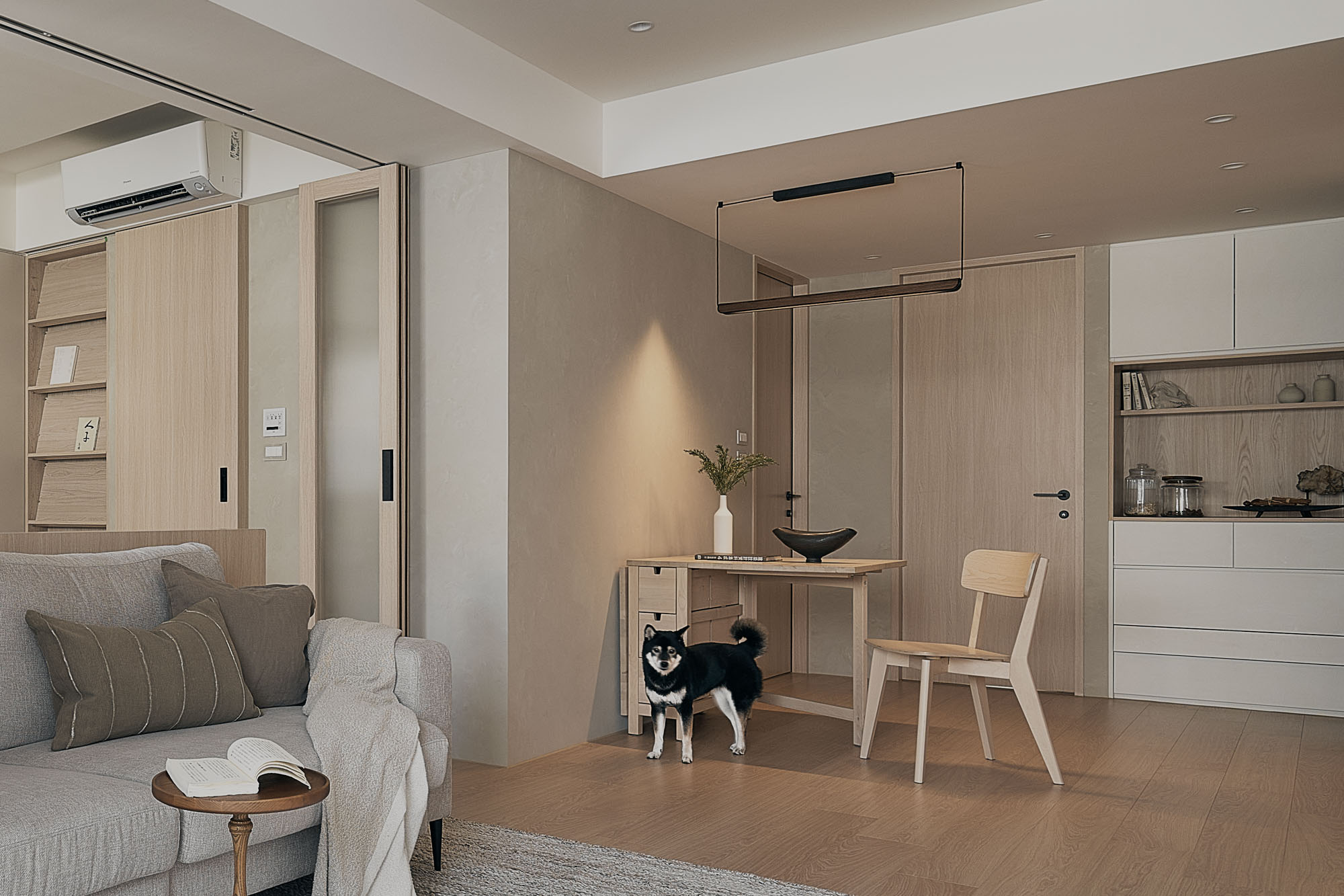 台北信義_富台國宅_日系_japandi_客餐廳